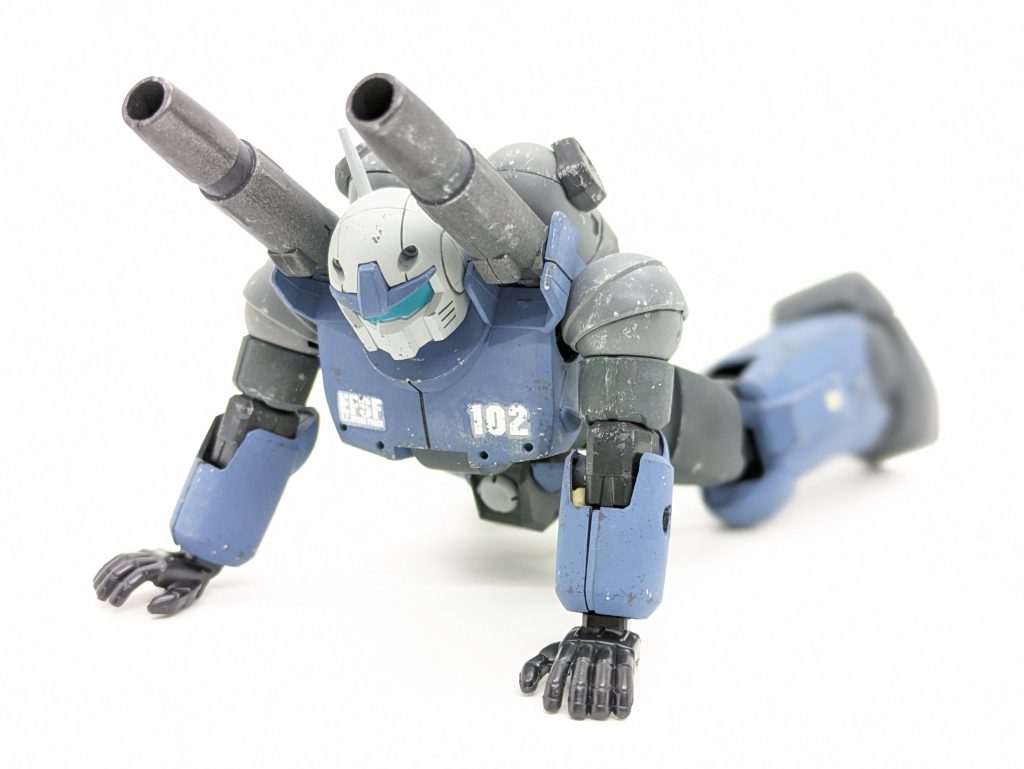 エコプラ版ガンキャノン 最初期型風塗装–9枚目/制作者:@iwashi_pla