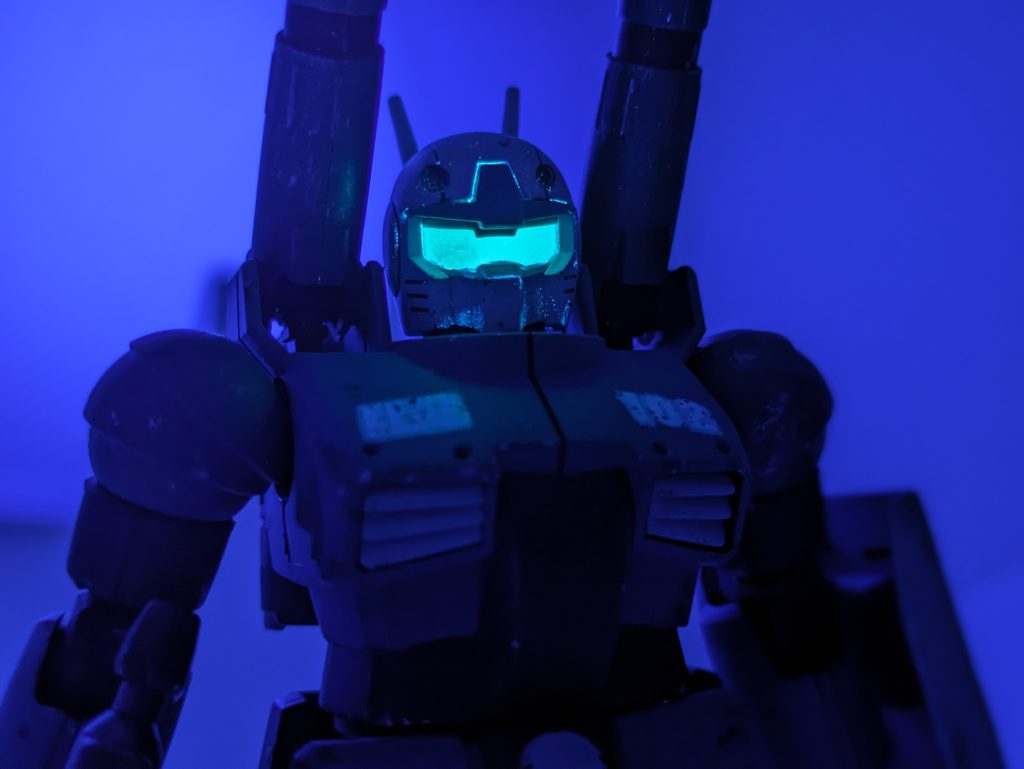 エコプラ版ガンキャノン 最初期型風塗装–5枚目/制作者:@iwashi_pla