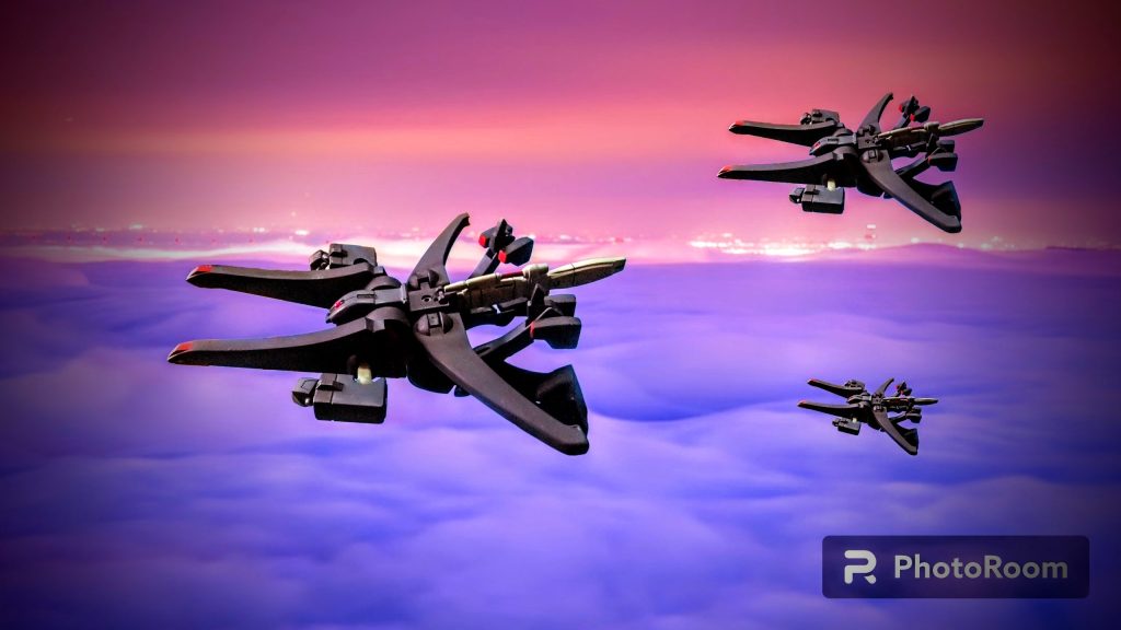 今回のメインは旧キットのガ・ゾウムです。その他は旧キットのサラミスが推しですのでよろしくお願いします♫–2枚目/制作者:gtarou