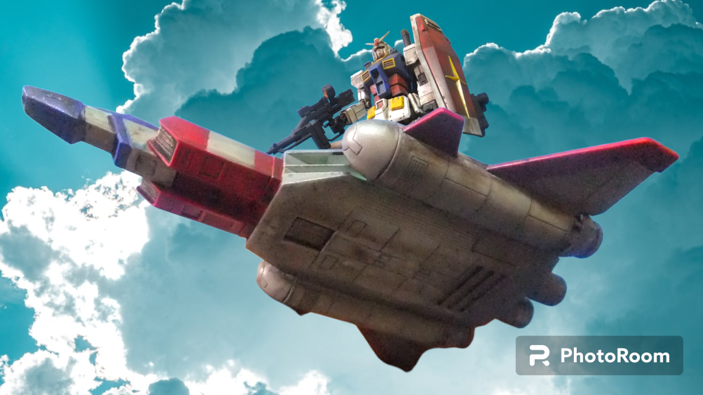 本来はGアーマーに乗っかるのが妥当だと思いますが？「ククルス・ドアンの島」の劇中でスレッガーさんのＧＭがセイラさんのコアブースターで運ばれるシーンがありましたので公式設定という事でご了承下さい😁