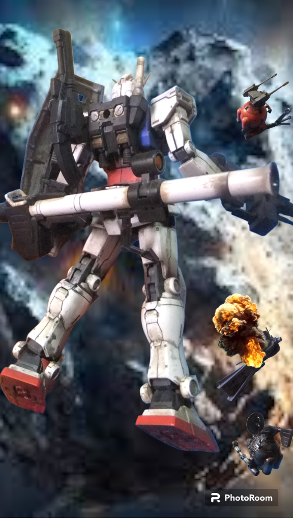 今回のメインは珍しく？ジ・オリジン　ガンダム（主役機）です😅　周りは旧キットで固めていますのでよろしくお願いします😁–5枚目/制作者：gtarou