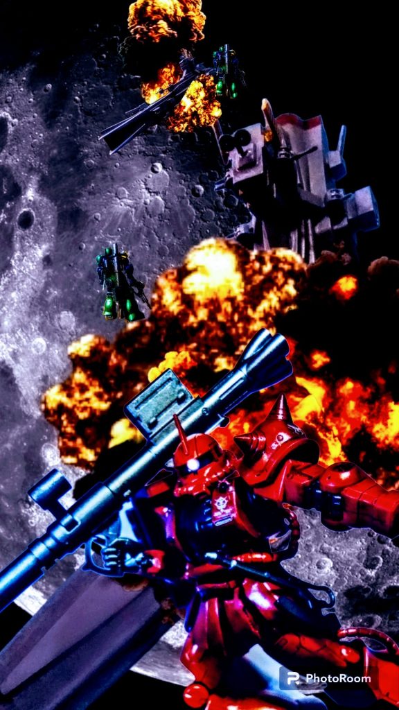 〆はジ・オリジン版のシャア専用ザクで・・・・😅最後迄お付き合い頂きましてありがとうございました😁