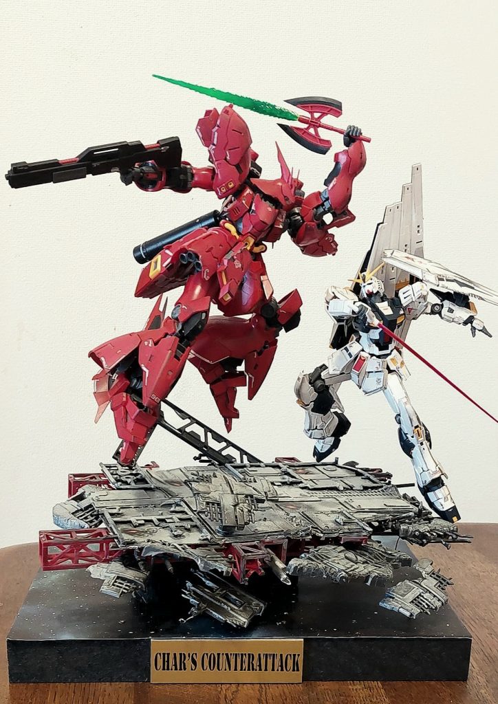 逆襲のシャア　RGニューガンダム、サザビー–2枚目/制作者：ハヤト