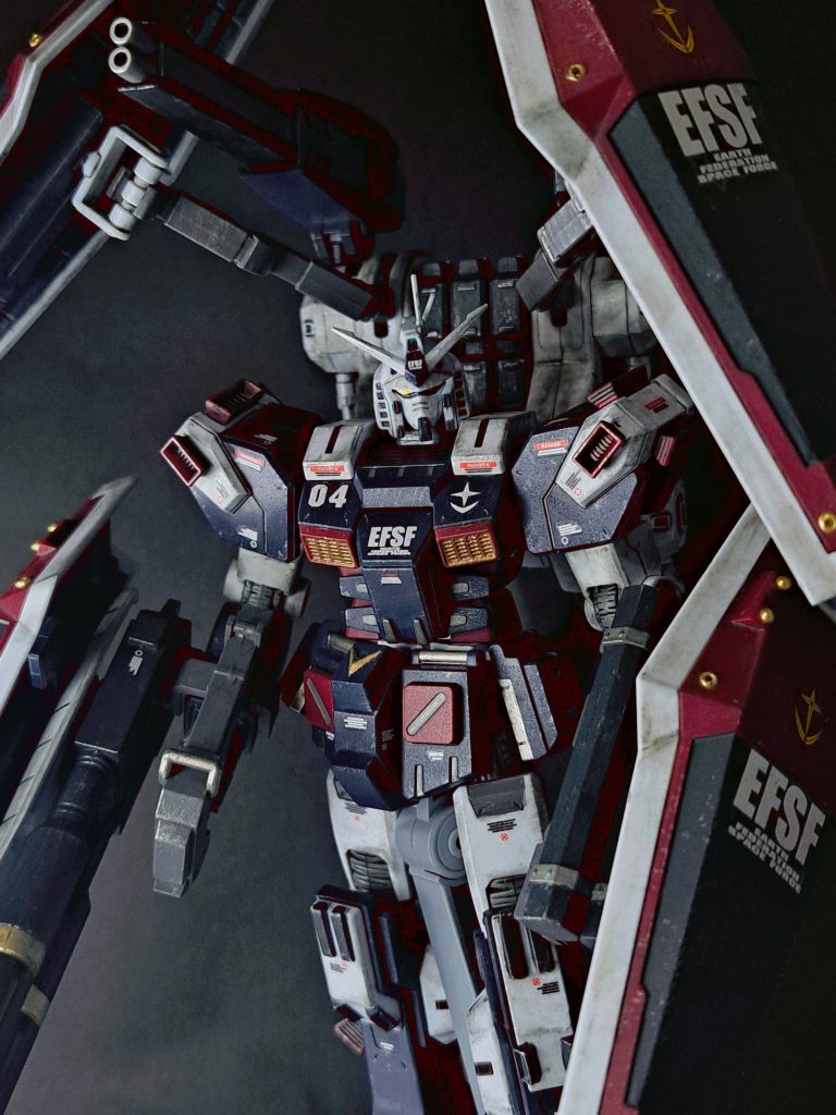 【筆塗部分塗装】HGフルアーマー・ガンダム(サンダーボルトVer.)【成型色仕上げ】