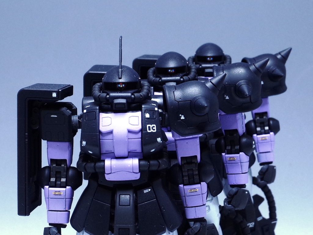 　1/144 RG 黒い三連星専用ザクⅡ　–3枚目/制作者：だんくら工房・mk戦車