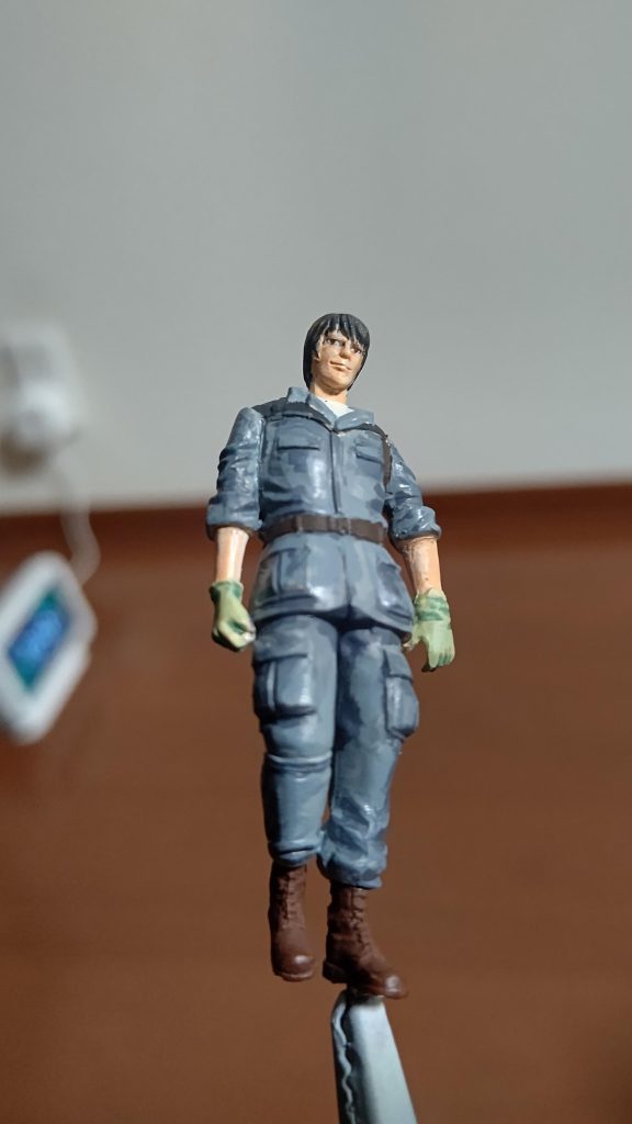 色塗り途中のシローです。リア充の笑みを浮かべています。しかし初めてハードグラフ版シローみたとき別人じゃねーか!とか思ったけど、慣れてくればこれはこれで………やっぱり別人じゃねーか!!