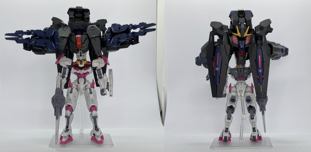 ドッキング状態ではガンダムグローアウルと呼ばれる。改造元ネタはラファエルガンダム。ルブリスウルがセラヴィーに似ていたので、ラファエルのようにできないかとキットを見てみたところ、いけそうだったので改造に踏み切りました。