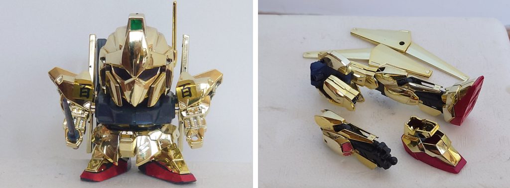 少し前に中古ショップでBB戦士の百式を見かけたので思わず買ってしまいそういえば我が家のマウンテンサイクルに旧百式の下半身とバインダーが眠っていたなと思いだしミキシングしてみることにしました