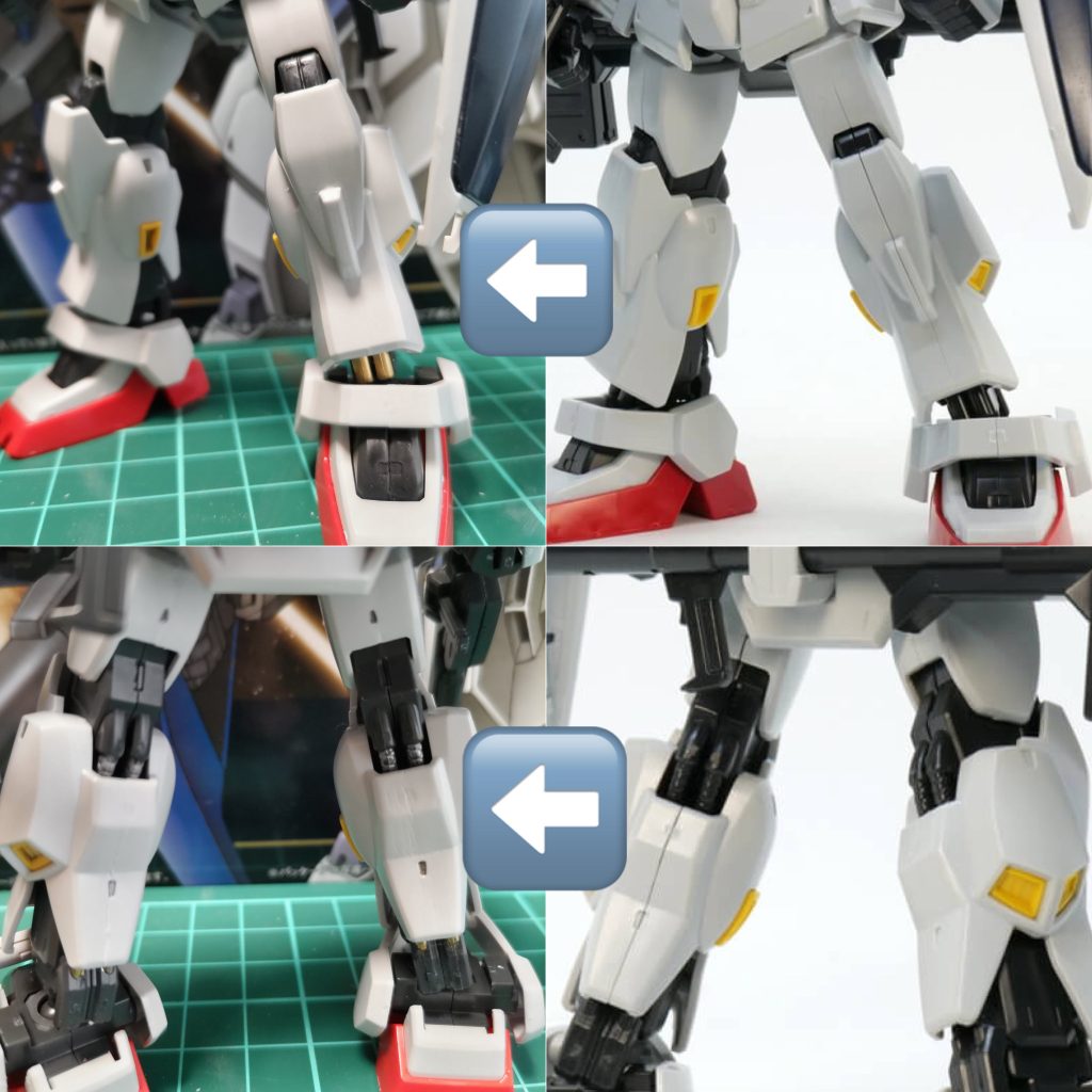 合わせ目消し。ふくらはぎはイマイチ。