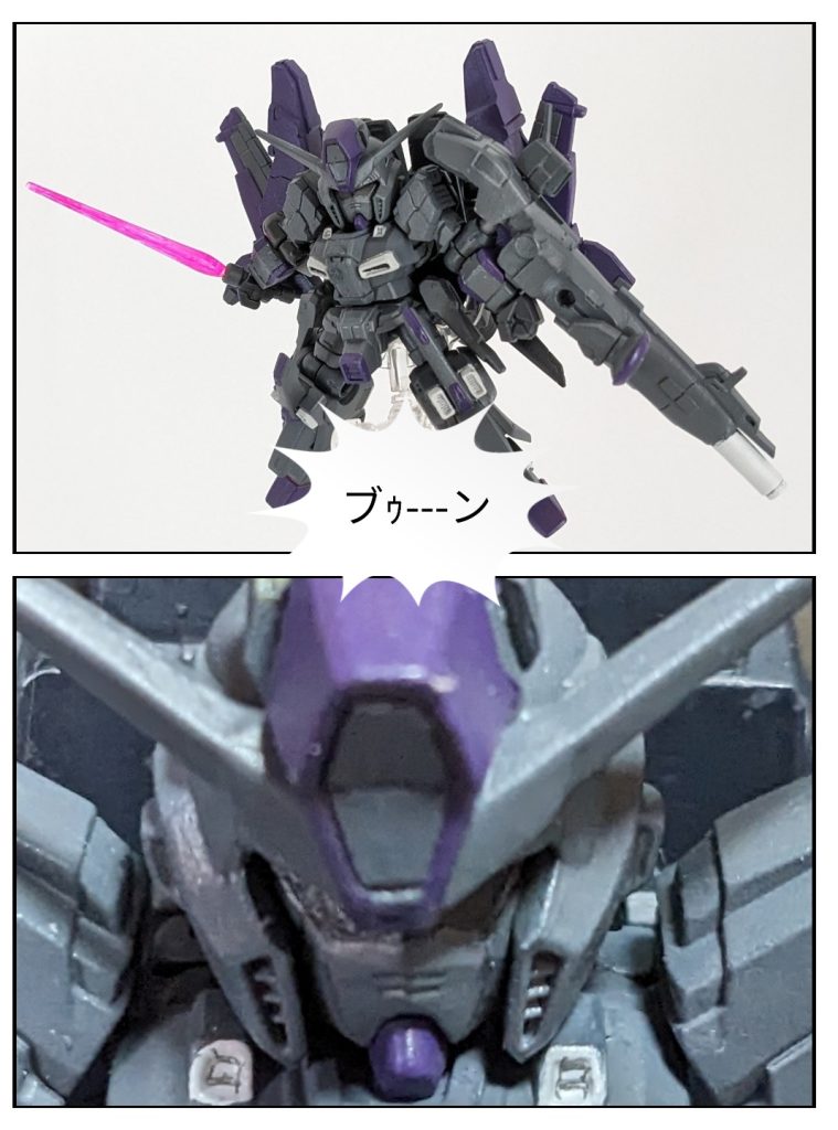 メドゥッサがいないので代わりにサザビーに出演してもらいました(^^;)画像加工アプリを使って作ってみたけど結構楽しい(笑)