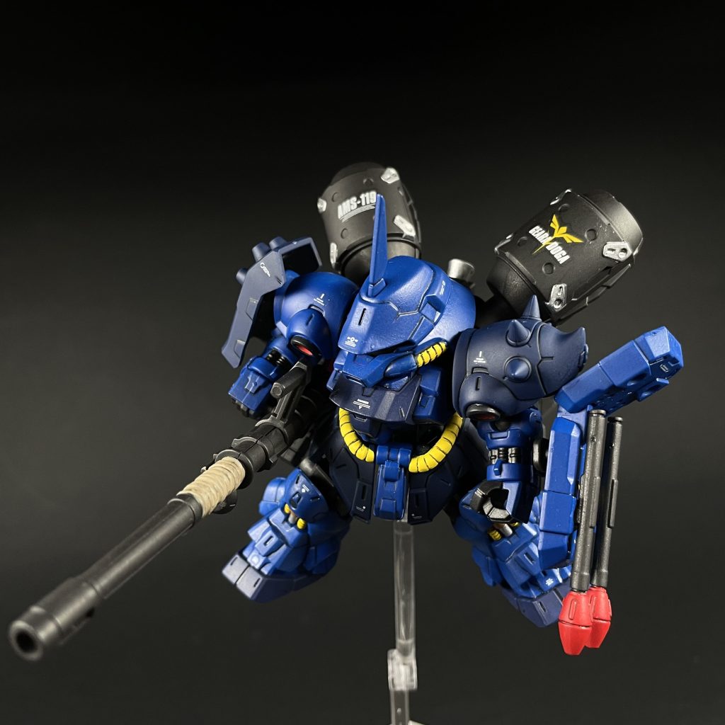 ランゲ・ブルーノ砲はギラ・ドーガ量産型と使いまわせるのはいいですね。ただ、本体と同じ料金ならビームソードアックスは付けてほしかったところ。まぁ、そういう