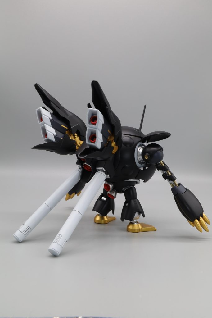 バックショット。シナンジュのフレキシブル・スラスターは簡単に塗分けしました。以上ツノカプルです！最後までご覧いただきありがとうございました！