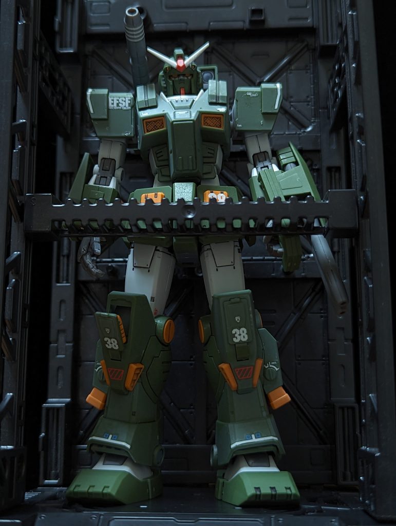 ジムスパルタン部隊を率いるフルアーマーガンダム–3枚目/制作者：@dora_e_m