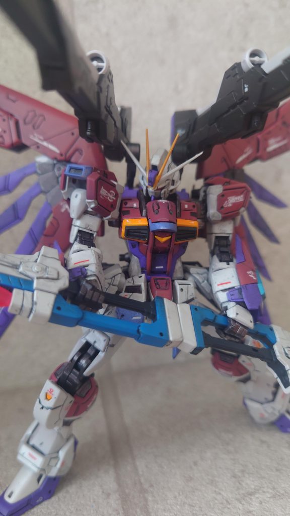 写真では艶消しパール感があまり伝わりませんが、実物ではもう少しパール感が強めに出ていて丁度良い感じに塗装できたと思います。