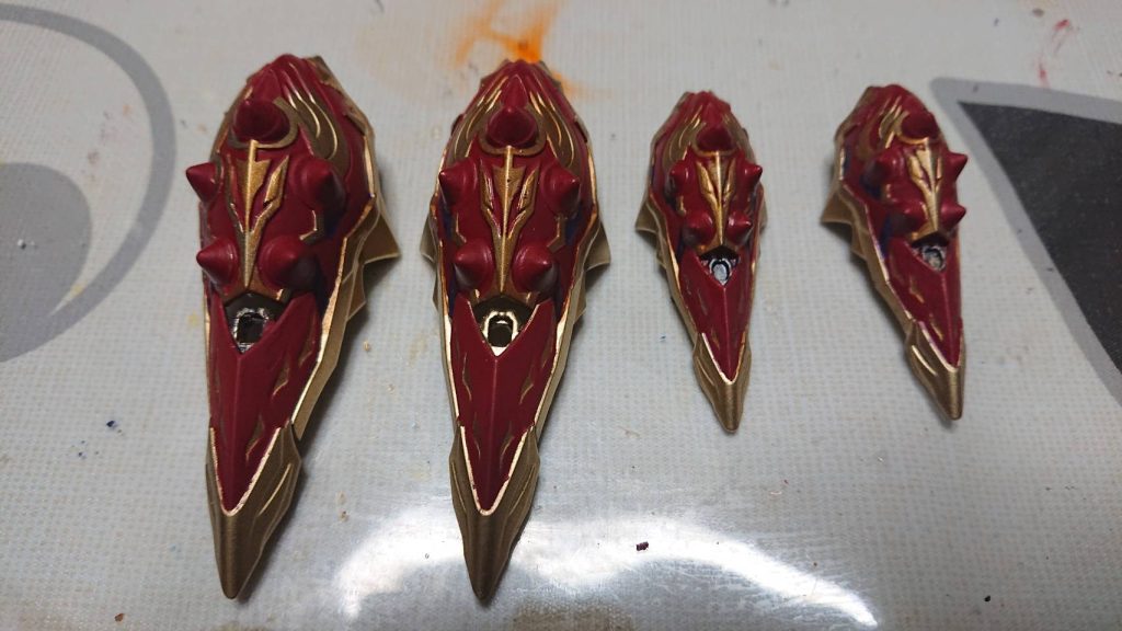 バインダーはマスキング無しで苦戦しました。(修正前の写真でした)