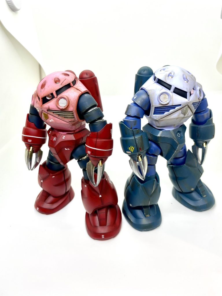 今回はインコムしてません笑下の子が最近やたらガンダムと言ってきますがガンダム作ってない（泣）青と赤の敵ばっかりです笑次回作は敵役ですが白色です！乾杯！！