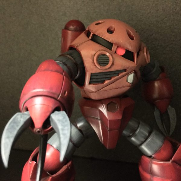 HGUCシャア専用ズゴック　筆塗りグラデ塗装