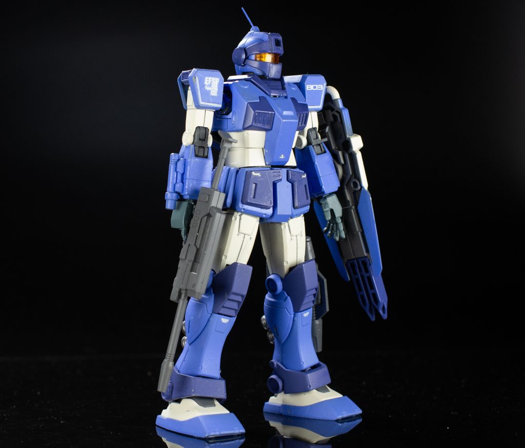 ライフルは、ジムIIのライフルとジム・スナイパーのライフルを組み合わせて、Z版?のライフルっぽくしてみました。