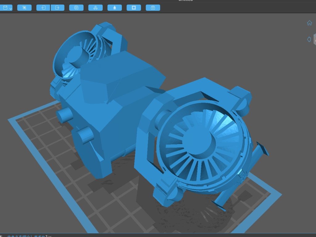 たぶんこれは試作１号のデータだったはず…何度か出力しながら修正を加えて完成品にたどり着いてます。