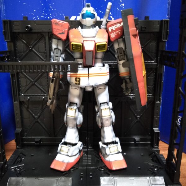 MG 1/100 リアルタイプカラー ジム 旗艦マゼラン艦載機  ONEWARYEARガンダム改造B-CULBジム換装キット使用