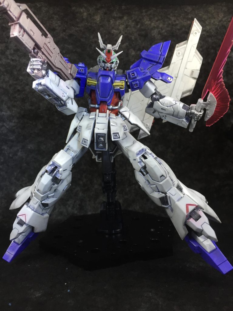 ＨＧ ムーンガンダム 1/144 部分塗装＆ウェザリング–2枚目/制作者：takara2470