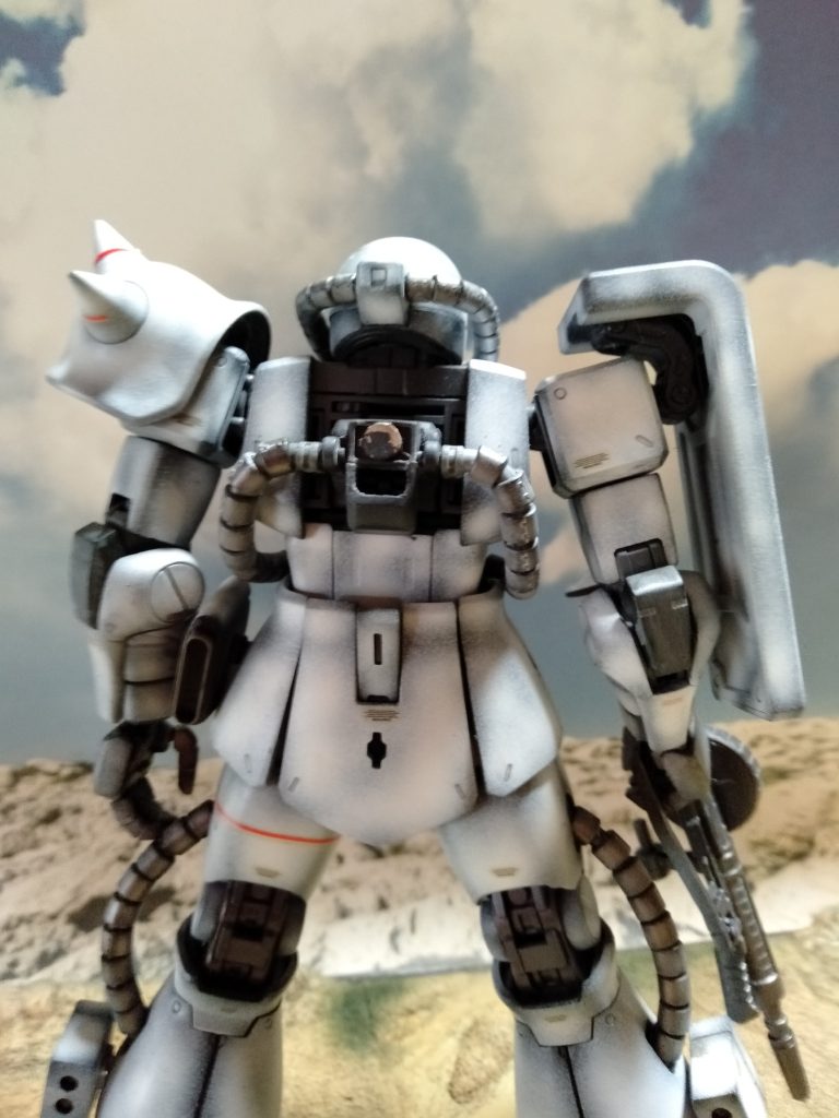 バック接続はネオジムですが、原作?では味気が無いのでアレンジして動力は繋げるようにしました、一応外せますからノーマルのザクにもできます。