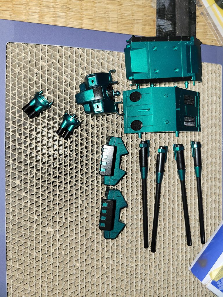 マスキング後の色分け！まだまだ下手くそだけど楽しんでます！