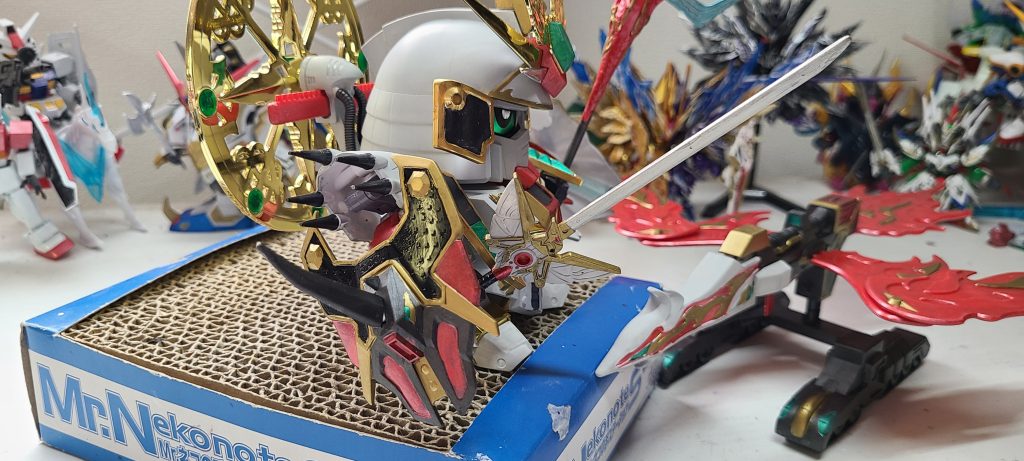 各武装もほぼ単色成型でしたが、なんとか塗り分けました。