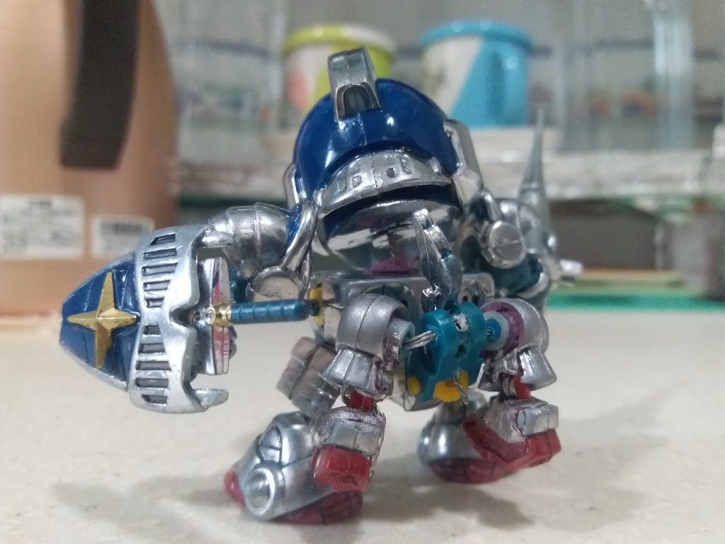 BB戦士　ナイトガンダム（メッキ）–6枚目/制作者：LUNLUN（邪道可動）