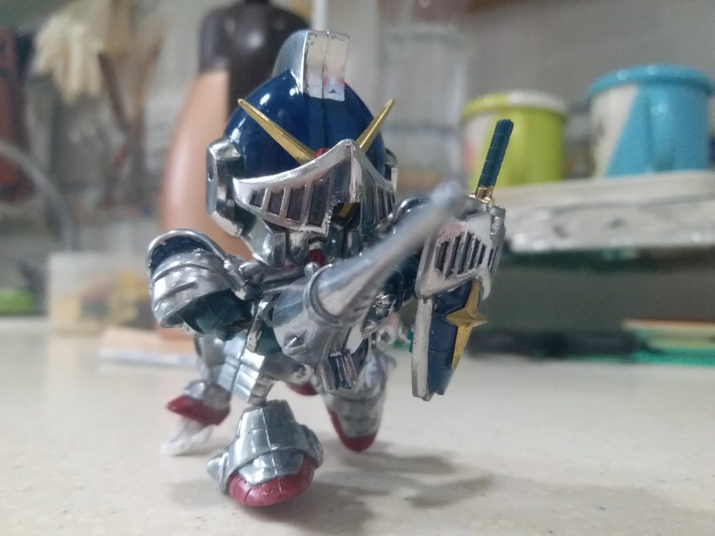 BB戦士　ナイトガンダム（メッキ）–9枚目/制作者：LUNLUN（邪道可動）