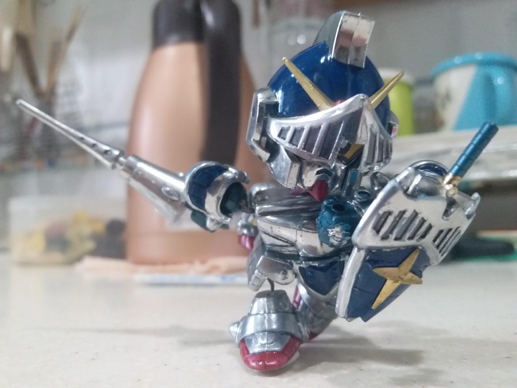 BB戦士　ナイトガンダム（メッキ）–3枚目/制作者：LUNLUN（邪道可動）