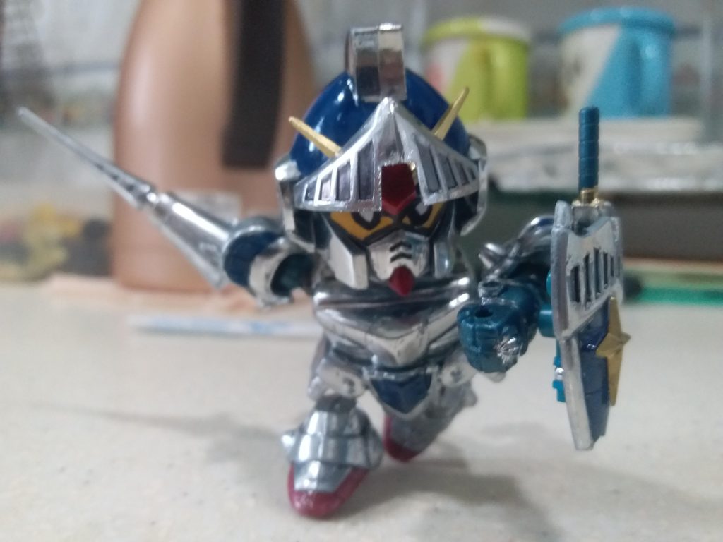 BB戦士　ナイトガンダム（メッキ）–4枚目/制作者：LUNLUN（邪道可動）