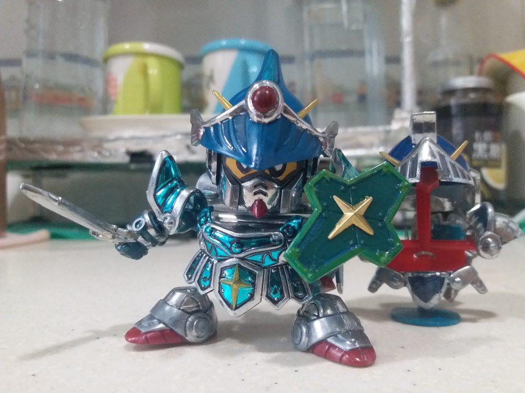 BB戦士　ナイトガンダム（メッキ）–7枚目/制作者：LUNLUN（邪道可動）