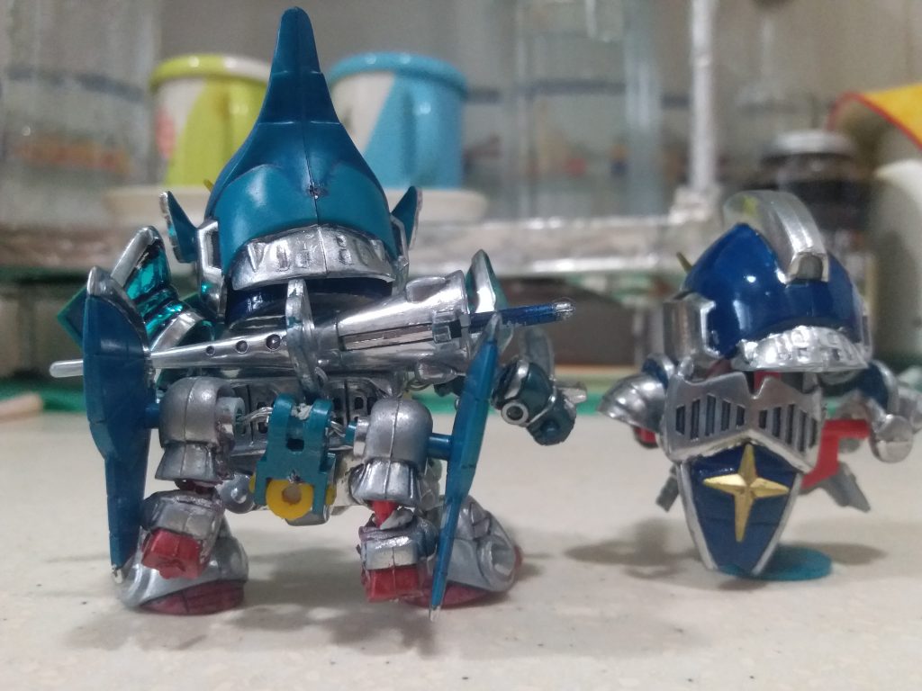 BB戦士　ナイトガンダム（メッキ）–8枚目/制作者：LUNLUN（邪道可動）