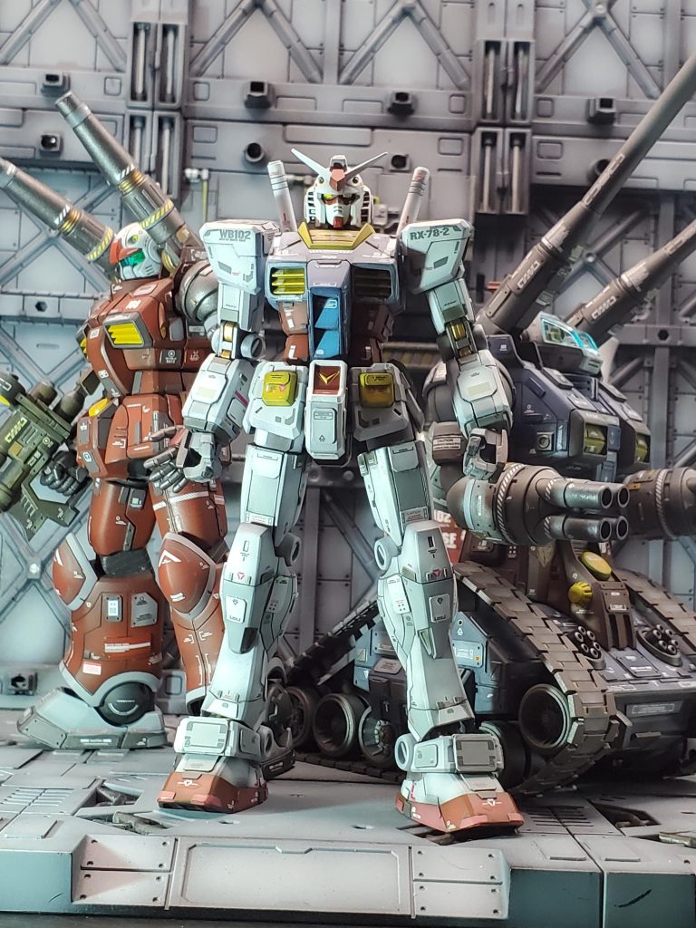 なんちゃってRGガンダム(HGです)–5枚目/制作者：マ～房