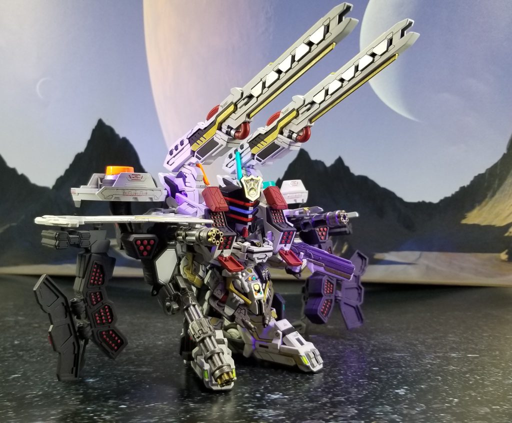 フルハッチオープン状態。ミサイルポッドの塗装とか爺にはこたえます。