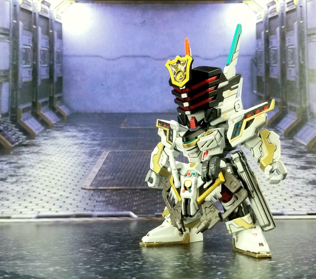 サージェント・ヴェルデマスターも昇格してコマンド・ヴェルデバスターに!まずは、ノーマルショット、ノーマルの状態ではゴーグルはレッドです。