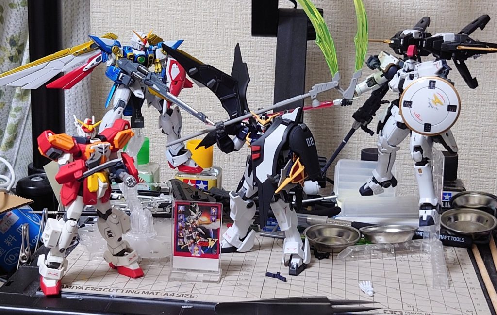 RG トールギス＆ウイングガンダム、HGACヘビーアームズと♪
