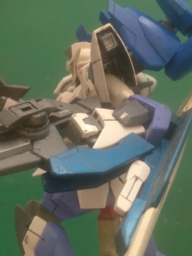 I added thrusters in the shoulders to give it a sense of high mobility