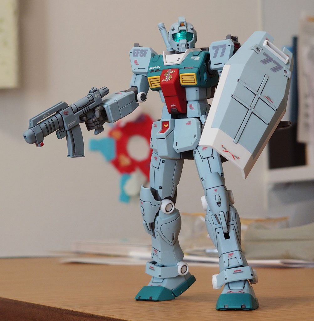 HG ジム(スレッガー・ロウ機)–2枚目/制作者：隠れ蓑