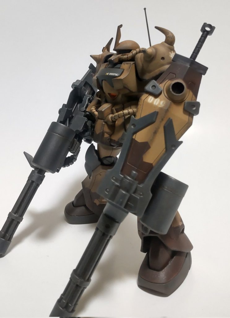 グフカスタム“漢の浪漫”ダブルガトリング–2枚目/制作者：うなまる