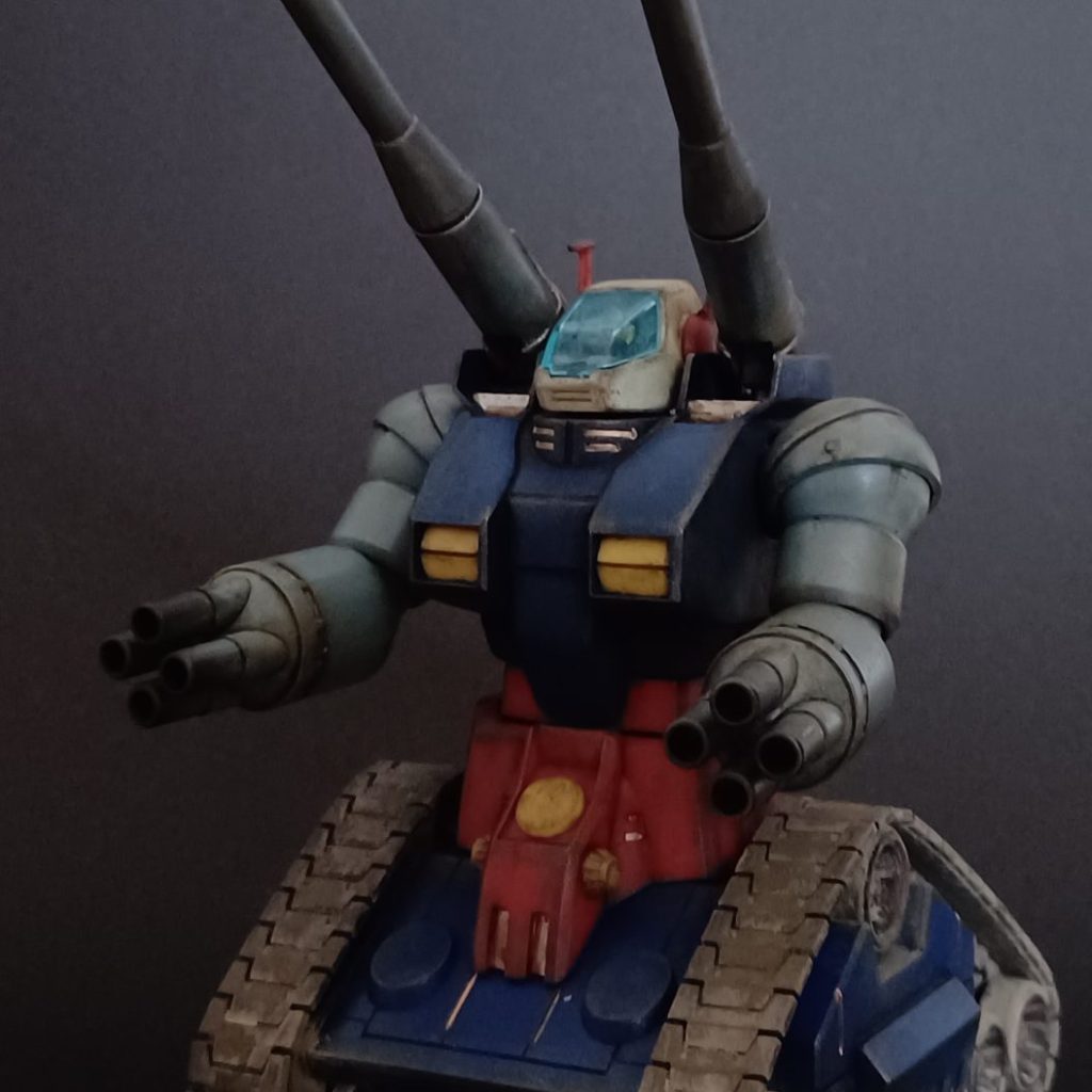 HGUC RX-75 土で汚せ、ガンタンク！｜@usothuki_kamomeさんのガンプラ