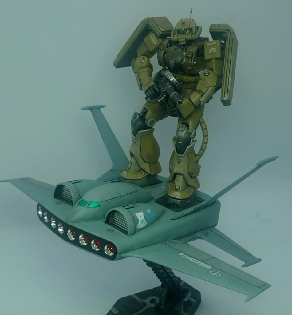 ドダイと合体。(フル装備だと飛べなさそう…)