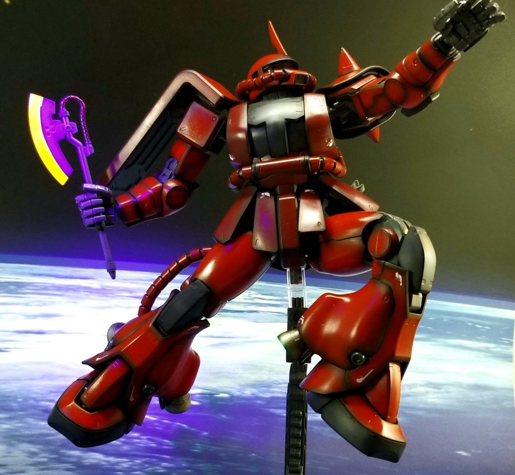 今回はスコープとヒートホークのみ蛍光塗装。デカールも少なめです。