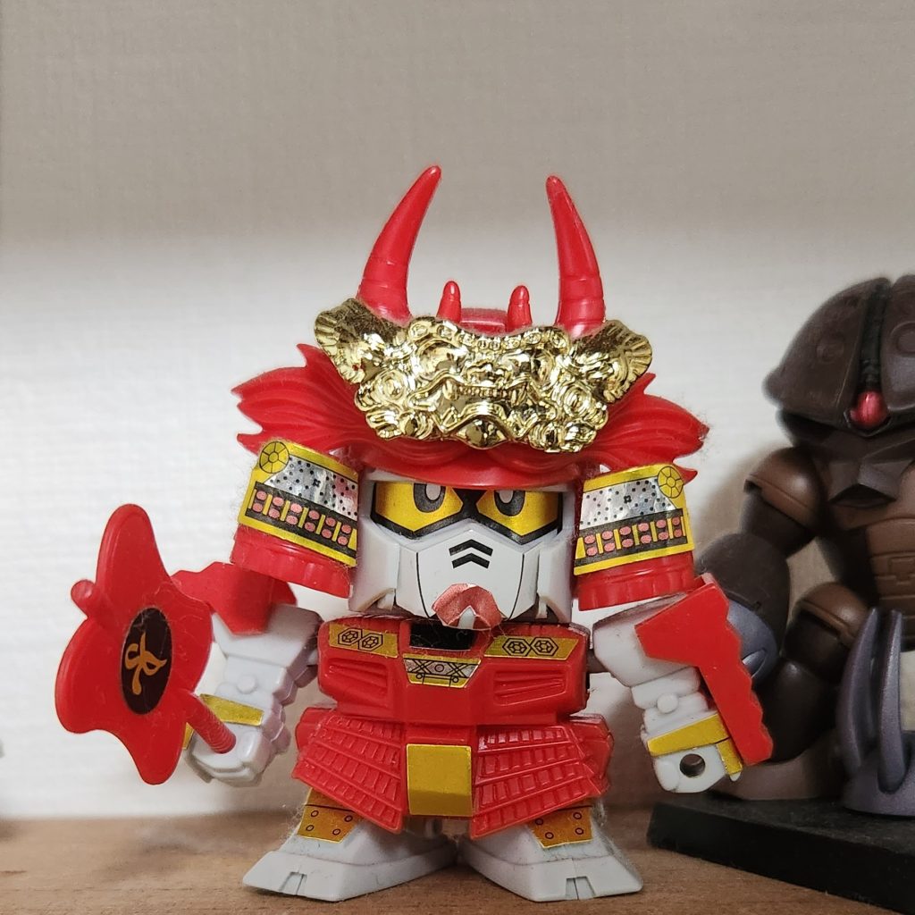 数十年ぶりに再開した武者頑駄無。あれれ〜？君、そんなに色足りなかったっけ？(汗)