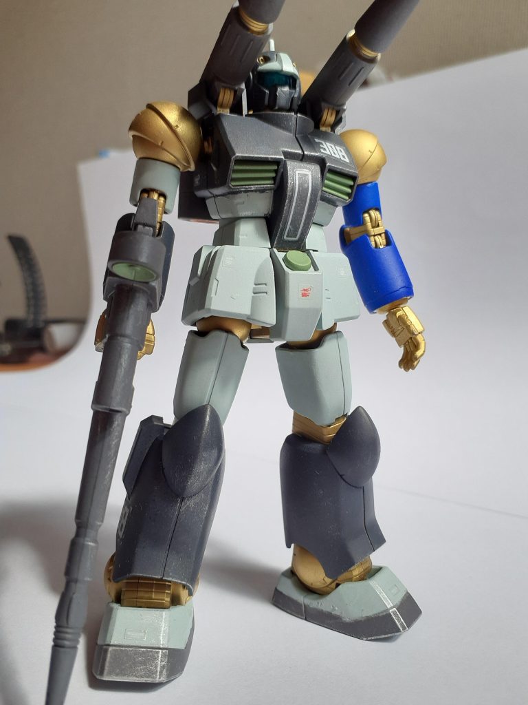 パーソナルマークの青肩は、今回は腕に塗装しました‼️