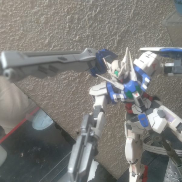 My 3 HG Gundam Astrea customs. GNY-001 Gundam Astrea+GN mega launcher: Detail paint. Amazing exia clear green gn condensers. Throne eins gn mega launcher with custom mounting systemGNY-001F Gundam Astrea Type F: Detailed and painted. Added decals. Slight weathering GNY-001X Gundam Astrea Type X: Fully painted, Detailed, Amazing GN sword, decals（3枚目）