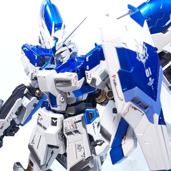 RG Hiνガンダム　メタリック塗装