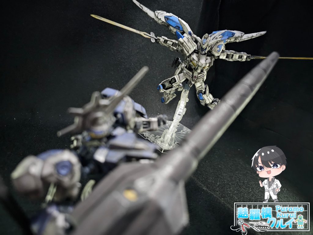 せっかくなのでガンダムキマリスヴィダールと対決❗