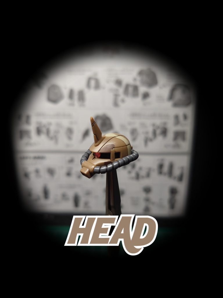 筆塗り迷彩（頭）